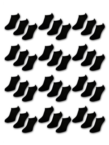 20 Paar Comfort Sneaker Socken - Naft - Damen & Herren - 36-42 - Schwarz