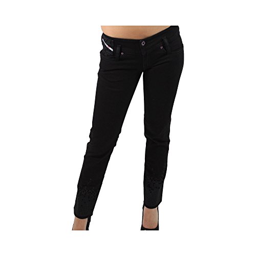 DIESEL Damen Designer Jeans MATIC TROUSERS in Schwarz Größe 26