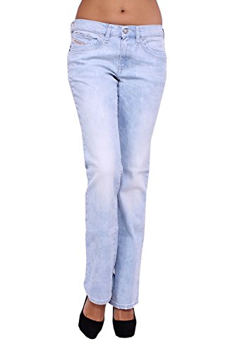 DIESEL - Damen Jeans RONHOIR 8W6 - Regular - Bootcut - Stretch - blau, W28 / L34
