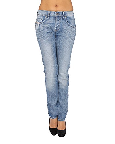 DIESEL - Damen Jeans STAFFY 8W7 - Regular, Tapered - blau, W25 / L32