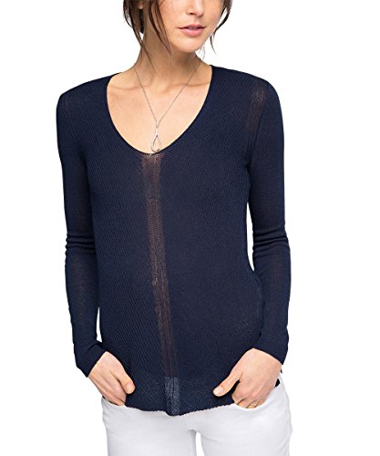 ESPRIT Collection Damen Pullover Regular Fit, Gr. 42 (Herstellergröße: XL), Blau (BLUE 5 434)