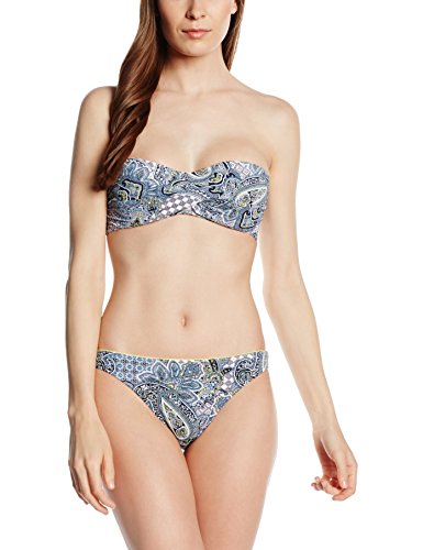 ESPRIT Damen Bikini-Set Lomitas Beach Bande.Pad+Mini, Blau (Navy 400), 38