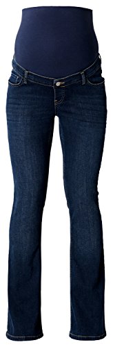ESPRIT Maternity Damen Schlag Umstands Jeans OTB flared (42 (Herstellergröße: 42/34), Blau (Darkwash 910) )