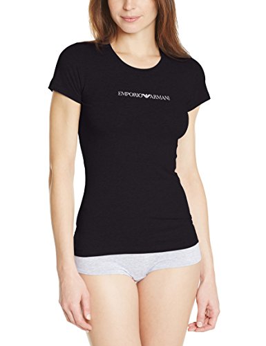 Emporio Armani Underwear Damen Unterhemd 163320CC700 Gr. 34 (Herstellergröße: S) Schwarz (NERO 00020)