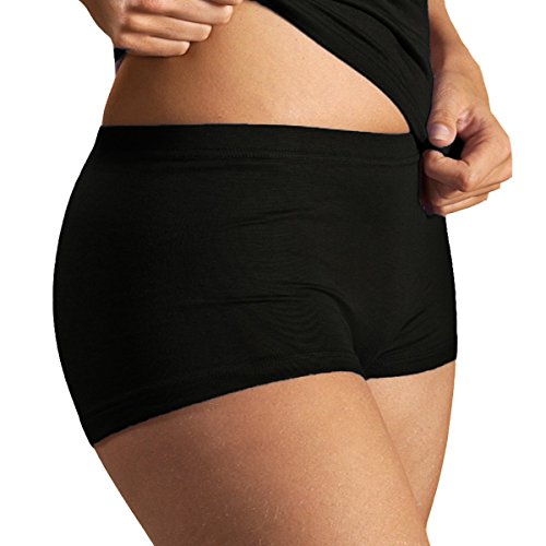 HERMKO 7700 Damen Panty aus der Softfaser Modal, Farbe:schwarz, Größe:44/46 (L)