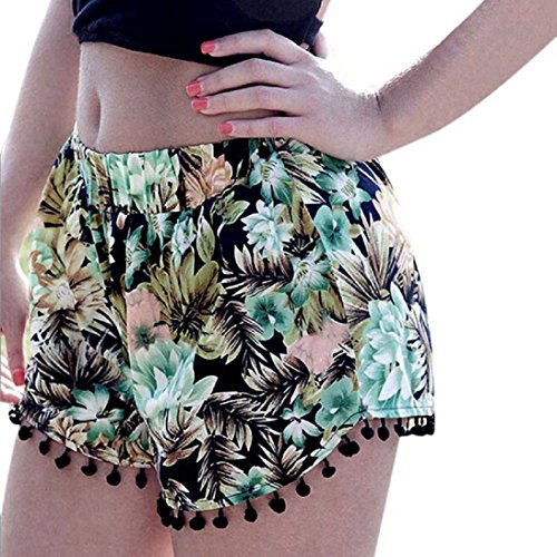 HandLife(TM)Sexy Hot Pants Summer Beach Lässige Shorts mit hohem Bund (L)