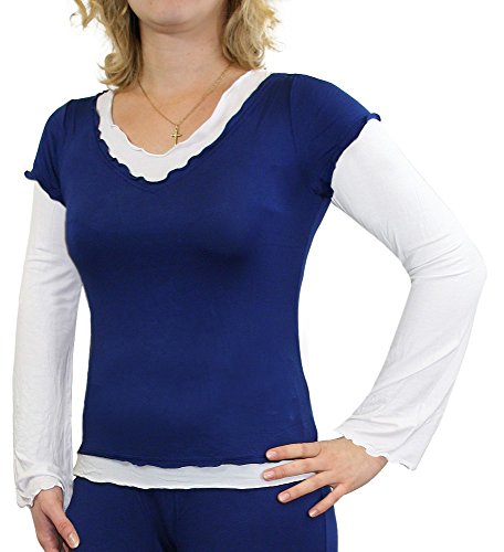 JOOP! Bodywear T-Shirt Langarm P8201-24725 royal blau, Größe:L