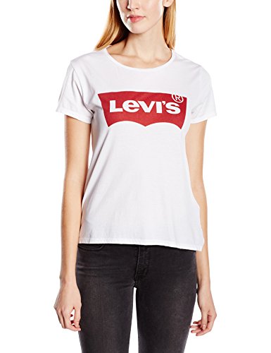Levi's Damen, T-Shirt, The Perfect Tee, Weiß (Batwing White Graphic 53), Gr. S