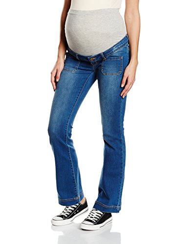 MAMALICIOUS Damen Boot-Cut Umstands Jeans MLCLEOA FLARE, Gr. W26/L34 (Herstellergröße: 26), Blau (Medium Blue Denim)