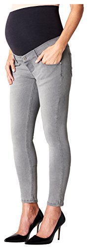 Noppies Damen Skinny Umstands Jeans OTB Avi, Gr. 36 (Herstellergröße: 28), Grau (Grey Denim C307)