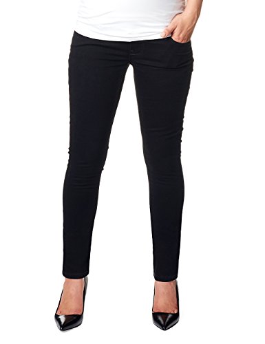 Noppies Damen Slim Umstands Jeans OTB Leah, Gr. 38 (Herstellergröße: 30), Schwarz (Black C270)