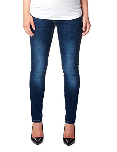 Noppies Damen Slim Umstands Jeans OTB Mia, Gr. 44 (Herstellergröße: 33), Blau (Dark Stone Wash C296)