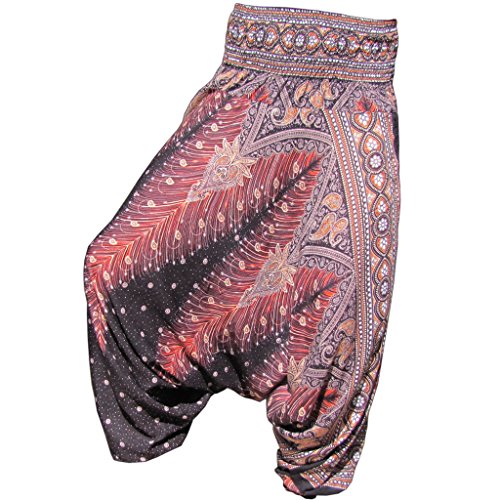 PANASIAM Aladin Pants, Print-Design-style: Peacock v06