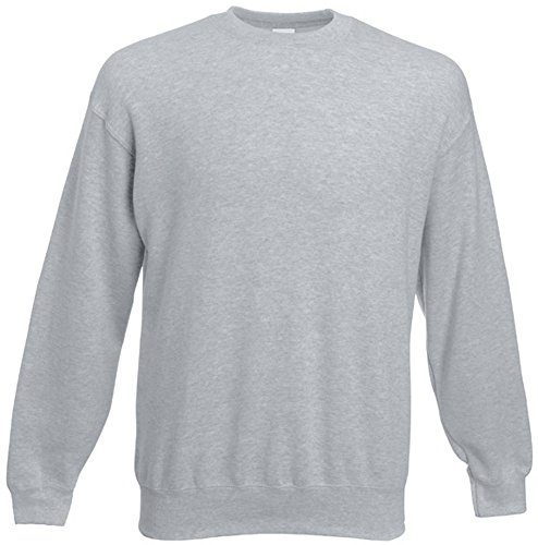 Fruit of the Loom - Set-In Sweatshirt - heather grey - Größe: L