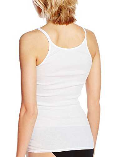 Triumph Damen Unterhemd Katia Basics Sh 01 Long, Gr. 42, Weiß (WHITE 03)