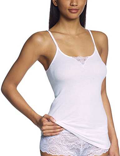 Triumph Damen Unterhemd Yselle Basics Shirt 01 , Gr. 40, Weiß (WHITE 03)