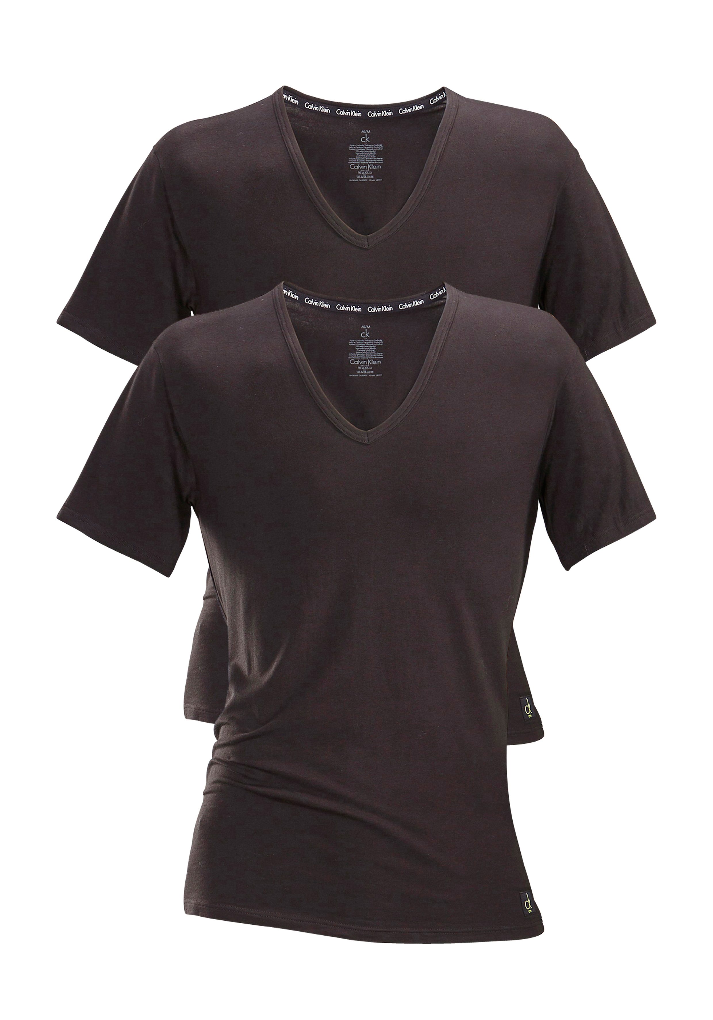 Calvin Klein T-Shirts (2 Stück) mit V-Ausschnitt