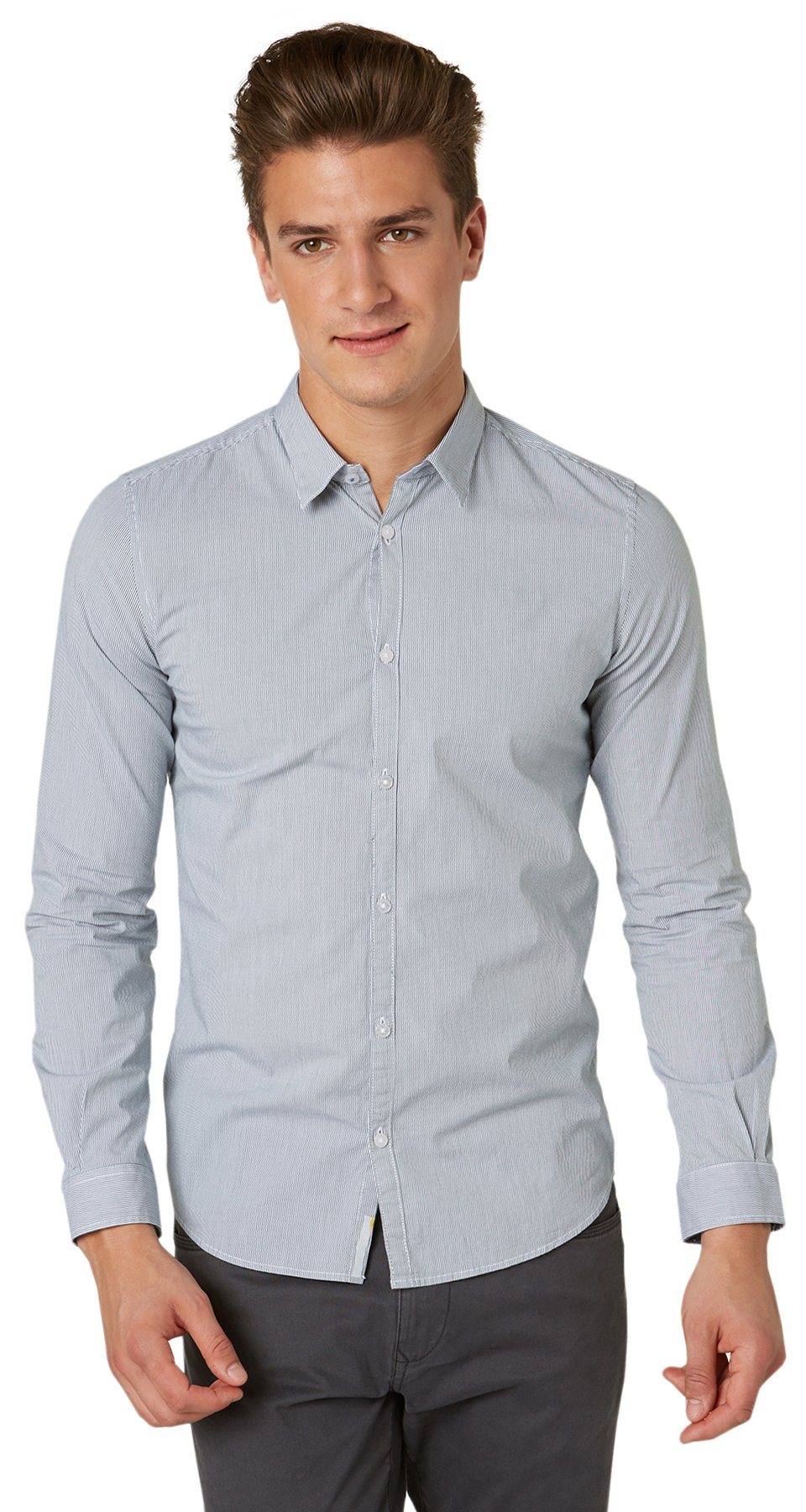 TOM TAILOR Hemd »slim strech stripe shirt«