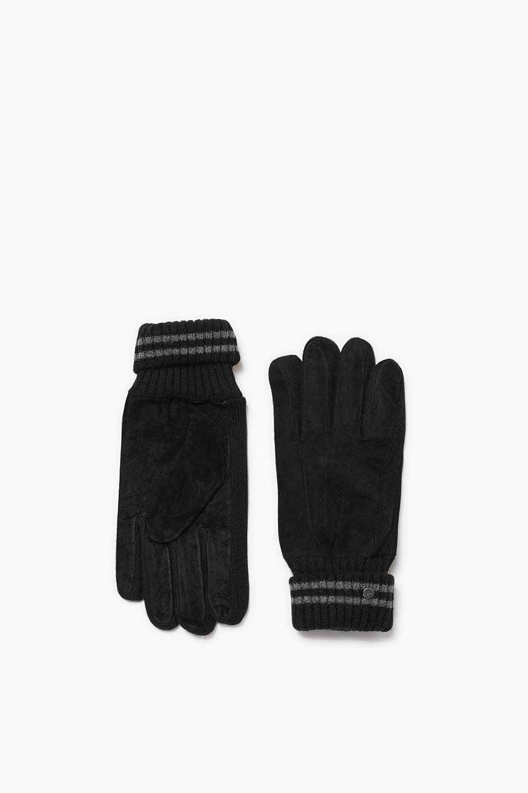 ESPRIT CASUAL Veloursleder Handschuhe mit Fleece Futter