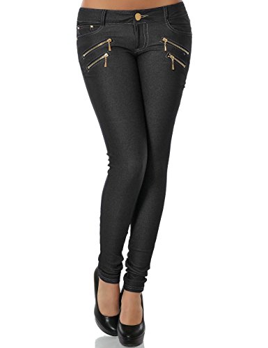 Damen Hose Skinny (Röhre weitere Farben) No 13302, Größe:M 38;Farbe:Schwarz