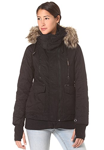 Khujo Damen Jacke Furs, Schwarz (Black 200), X-Large