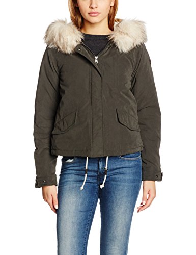 ONLY Damen Jacke Onlskylar Fur Parka CC Otw, Grau (Peat), 36 (Herstellergröße: S)