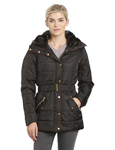 ONLY Damen Stepp Jacke Just Long Nylon Jacket, Gr. 40 (Herstellergröße: L), Schwarz