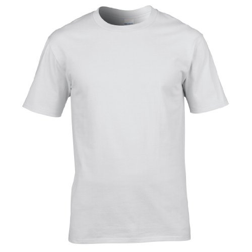 Gildan Premium T-Shirt für Männer (M) (Weiß) M,Weiß