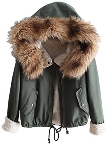 Sevenelks Damen Mädchen Winterjacke Jacke Mantel mit Kapuze