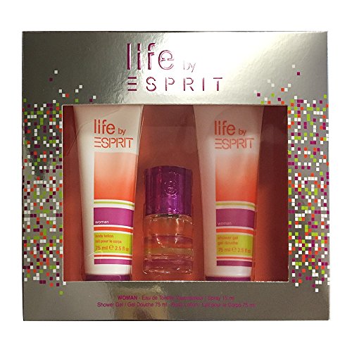 Esprit Geschenkset Life Women EdT 15ml + Shower Gel 75ml, 1er Pack (1 x 165 ml)