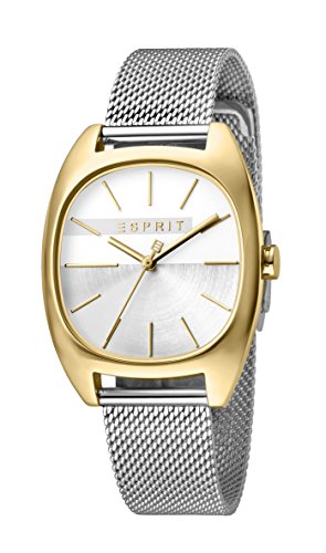 Esprit Damen Analog Quarz Uhr mit Edelstahl Armband ES1L038M0115