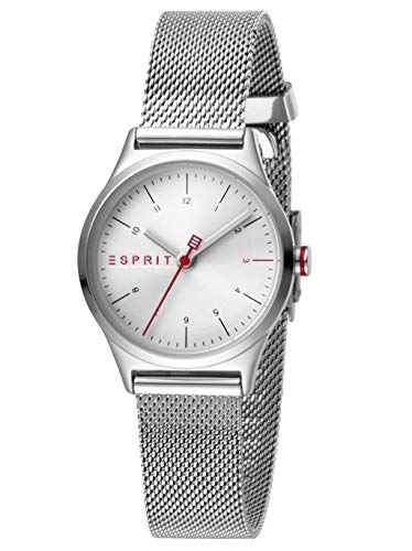 ESPRIT Damen Analog Quarz Uhr mit Edelstahl Armband ES1L052M0055