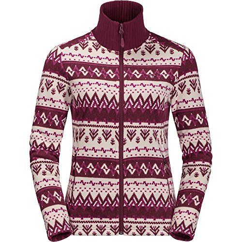 Jack Wolfskin Womens/Ladies Nordic Knitted Jersey Fleece Jacket Coat