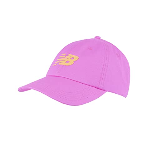 New Balance Herren und Damen 6-Panel Curved Brim Snapback Hut Einstellbare Baumwolle Twill Cap, Vibrant Pink, Einheitsgröße