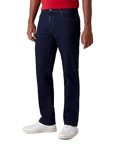 Wrangler Herren Texas Low Stretch Straight Jeans, Blue Black, 46W / 32L