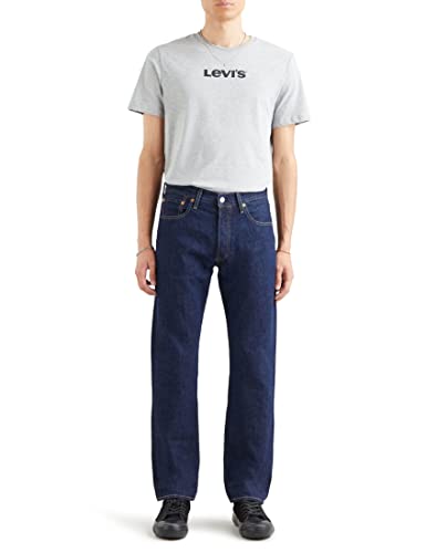 Levi's Herren 501 Levisoriginal Onewash Jeans, Dark Indigo - Flat Finish, 36W / 32L EU