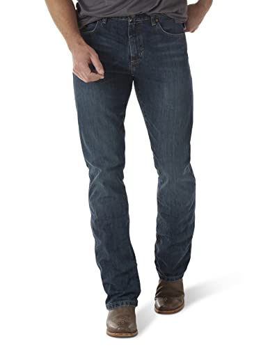 Wrangler Herren-Jeans, hohe Größe, Retro, schmale Passform, Bootcut, River Wash, 33W / 30L