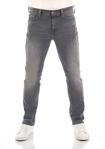 MUSTANG Herren Jeans Vegas Slim Fit Jeanshose Hose Denim Stretch Baumwolle Schwarz Grau Blau w30 - w40, Größe:36W / 34L, Farbvariante:Denim Grey (4500-313)