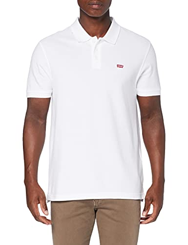 Levi's Herren Housemark Polo T-Shirt White + (Weiß) L
