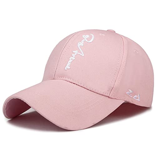 Baseball Cap Damen Basecap Kappe Herren Unisex Mütze Hut Baseballkappe Rosa Weiße N Für Männer Frauen Cap Streetwear Hip Hop Hüte Verstellbar Pink