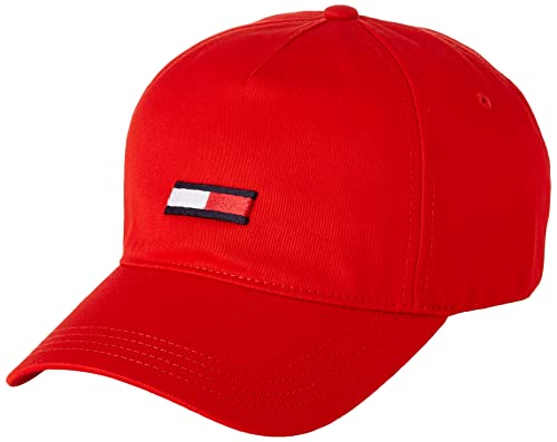 Tommy Jeans Damen Baseball-Cap TJW Flag Cap mit Logo, Deep Crimson, OneSize