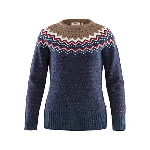 Fjällräven Damen Övik strik sweater Sweatshirt, Navy, M EU